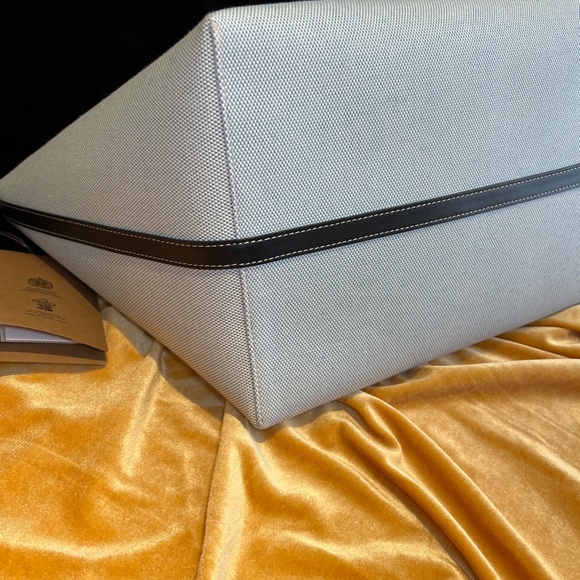 Burberry Leather and Canvas Tote Bag with Leather Strap - Picture 13 of 13